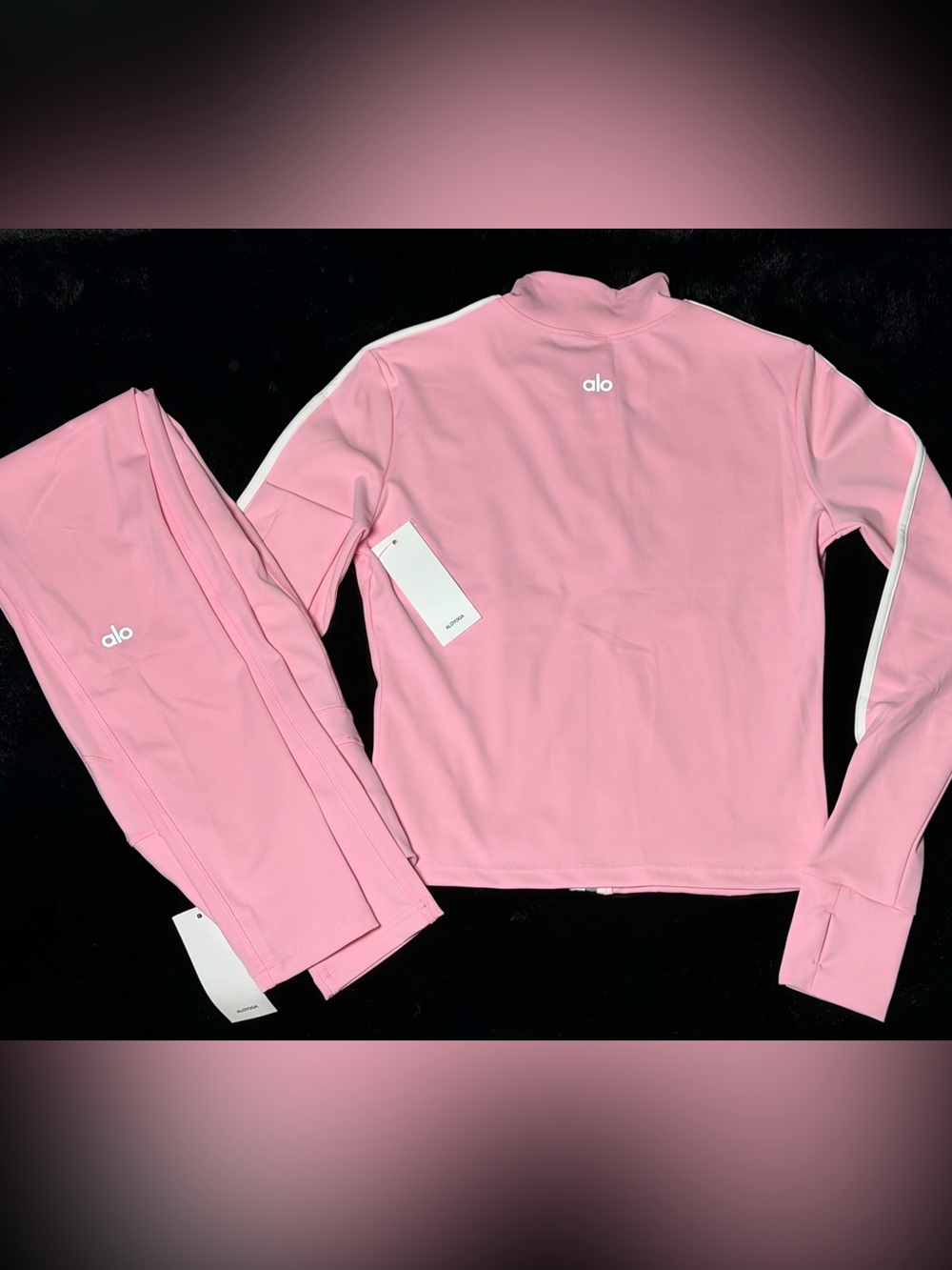 Alo Pink Active Set - Top & Leggings